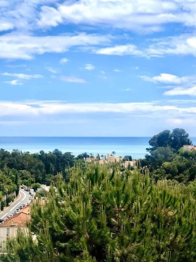 Appartement Luxe - 3 Pieces Avec Vue Mer, Piscine Et Tennis นีซ ภายนอก รูปภาพ