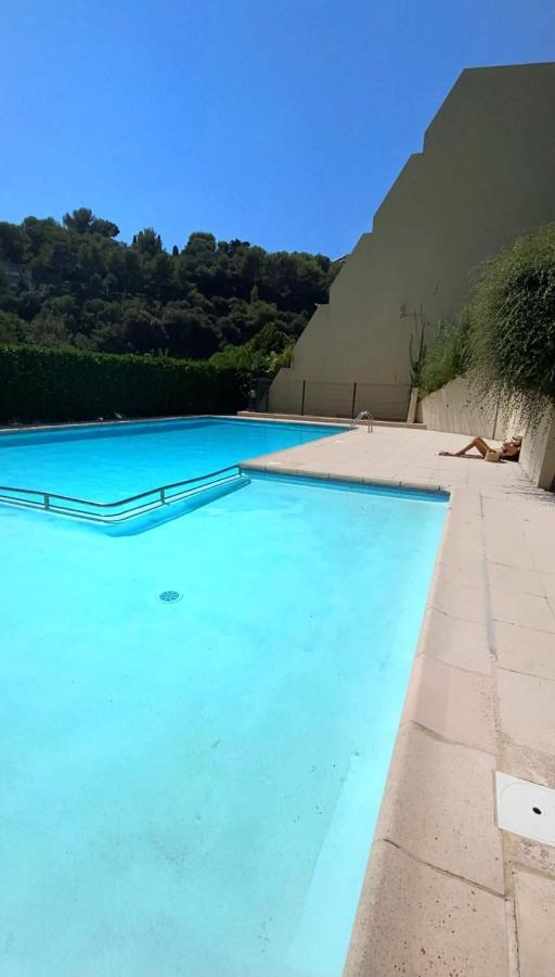 Appartement Luxe - 3 Pieces Avec Vue Mer, Piscine Et Tennis นีซ ภายนอก รูปภาพ