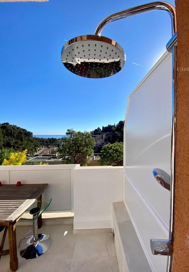 Appartement Luxe - 3 Pieces Avec Vue Mer, Piscine Et Tennis นีซ ภายนอก รูปภาพ